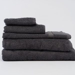 Charcoal grey commercial towel for hotels and resorts