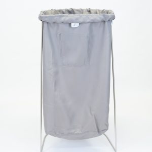 Heavy-duty nylon commercial laundry bag with drawstring closure for hospitality