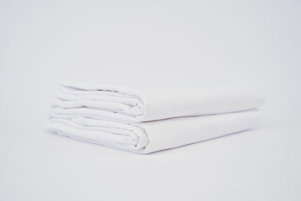 White hotel sheets with smooth crisp finish for hotels and accommodation