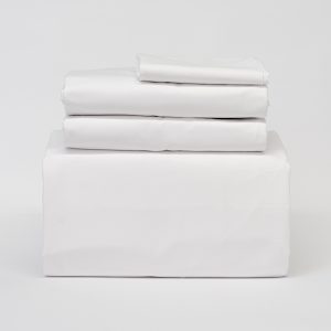 White hotel sheets with smooth crisp finish for hotels and accommodation