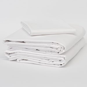 White hotel sheets with smooth crisp finish for hotels and accommodation