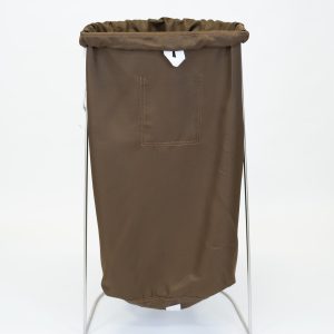 Heavy-duty nylon commercial laundry bag with drawstring closure for hospitality