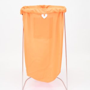 Heavy-duty nylon commercial laundry bag with drawstring closure for hospitality