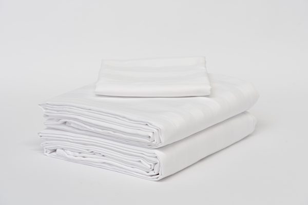 White striped hotel sheets for hotels and accommodation