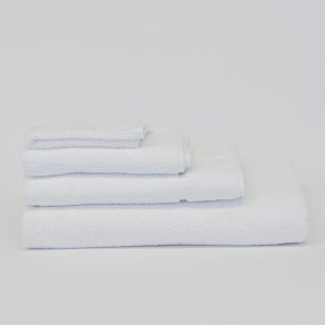Luxurious extra thick white hotel towel for boutique and commercial use