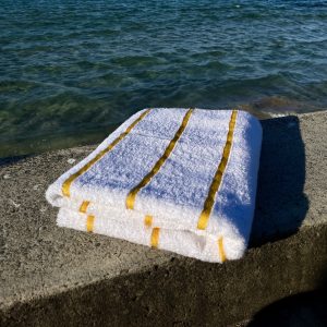 Commercial beach towel for hotels, resorts, and leisure facilities