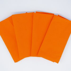 Orange hotel serviette for restaurants, cafés, and hospitality use