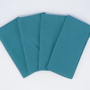 Teal hotel serviette for restaurants, cafés, and hospitality use