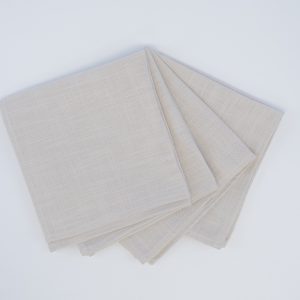 Sand beige linen look napkin with soft fabric feel for restaurants, weddings, and events