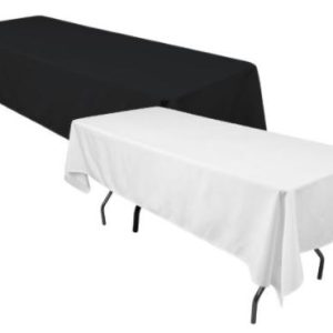 Commercial trestle table cloth for restaurants, events, and catering use