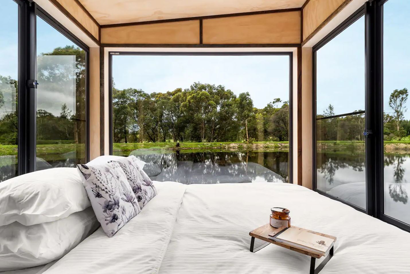 White striped hotel doona cover for luxury accommodation