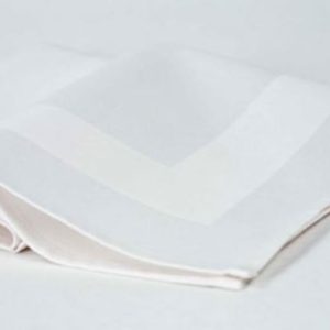 White satin band napkin for hotels and restaurants