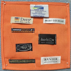 Custom textile labels for hospitality and commercial linen